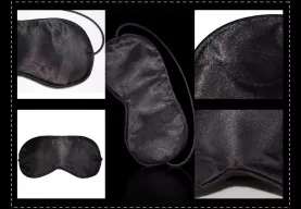 LOVETOY BDSM szett Deluxe Bondage Kit - szemmaszk, bilincs, cirógató, fekete színben