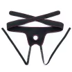 LOVETOY felcsatolható dildó Easy Strapon Set 7.5'' Black - realisztikus, fekete színben, herékkel, állítható hevederrel, 19 cm dildóval