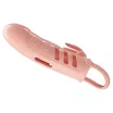 PRETTY LOVE péniszköpeny Penis Sleeve Sloane Flesh - testszínű, vibrációs funkcióval, csiklóizgatós, herepántos, vízálló, elemes, (14,5 cm)