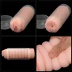 Műpunci és ánusz maszturbátor Lovetoy Virgin-skin Blowout Vagina and Anus - vízálló