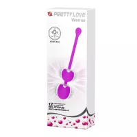 PRETTY LOVE gésagolyó Werner - lila színben, vibrációs funkcióval, vízálló