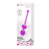 PRETTY LOVE gésagolyó Werner - lila színben, vibrációs funkcióval, vízálló