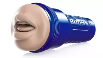 FLESHLIGHT maszturbátor Boost Blow LM Flesh - realisztikus, száj formájú, testszínű, vízálló, vibráció nélküli