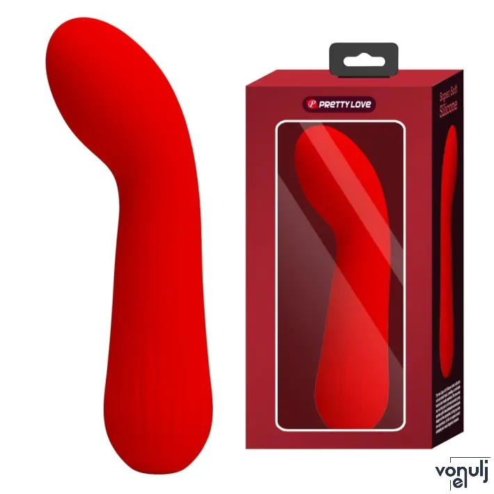 G pont vibrátor PRETTY LOVE Faun Red - akkumulátoros,vízálló