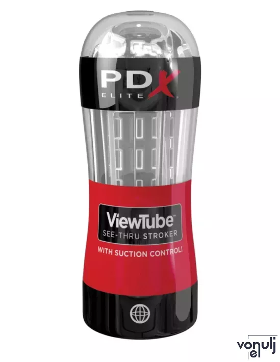 Maszturbátor PIPEDREAM PDX Elite Viewtube See-Thru Stroker