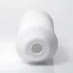 TENGA maszturbátor 3D Module - vízálló, fehér színben, különleges négyzetekkel díszített megjelenéssel