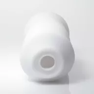 TENGA maszturbátor 3D Module - vízálló, fehér színben, különleges négyzetekkel díszített megjelenéssel