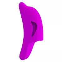 PRETTY LOVE ujjvibrátor Delphini Honey Finger Purple - lila színben, delfin alakú, memória funkcióval, vízálló, akkumulátoros