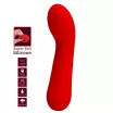 G pont vibrátor PRETTY LOVE Faun Red - akkumulátoros,vízálló
