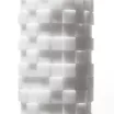 TENGA maszturbátor 3D Module - vízálló, fehér színben, különleges négyzetekkel díszített megjelenéssel