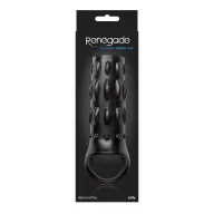 RENEGADE péniszmandzsetta Reversible Power Cage Black - fekete színben, stimuláló felszínnel, vízálló, (15 cm)