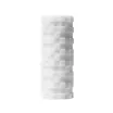 TENGA maszturbátor 3D Module - vízálló, fehér színben, különleges négyzetekkel díszített megjelenéssel