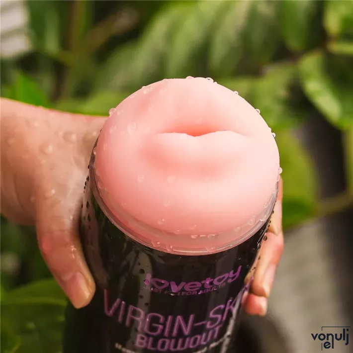 Műpunci és műszáj maszturbátor Lovetoy Virgin-skin Blowout Vagina and Mouth - vízálló