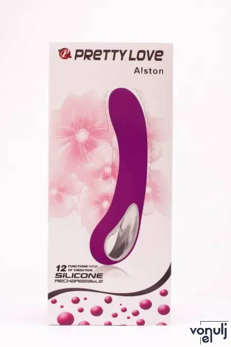 PRETTY LOVE G-pont vibrátor Alston Purple - lila színben, vízálló, akkumulátoros