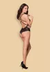 OBSESSIVE csipkés body 860-TED-1 - fekete színben, L/XL méretben