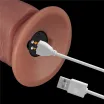 Élethű vibrátor Lovetoy 10.5'' Vibrating Dual Density Power Cock - akkumulátoros,vízálló, 28,6 cm