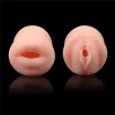 Műpunci és műszáj maszturbátor Lovetoy Virgin-skin Blowout Vagina and Mouth - vízálló