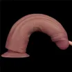 Élethű vibrátor Lovetoy 10.5'' Vibrating Dual Density Power Cock - akkumulátoros,vízálló, 28,6 cm