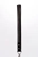 BDSM nyakörv pórázzal Devil Sticks Black