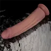 Élethű vibrátor Lovetoy 10.5'' Vibrating Dual Density Power Cock - akkumulátoros,vízálló, 28,6 cm