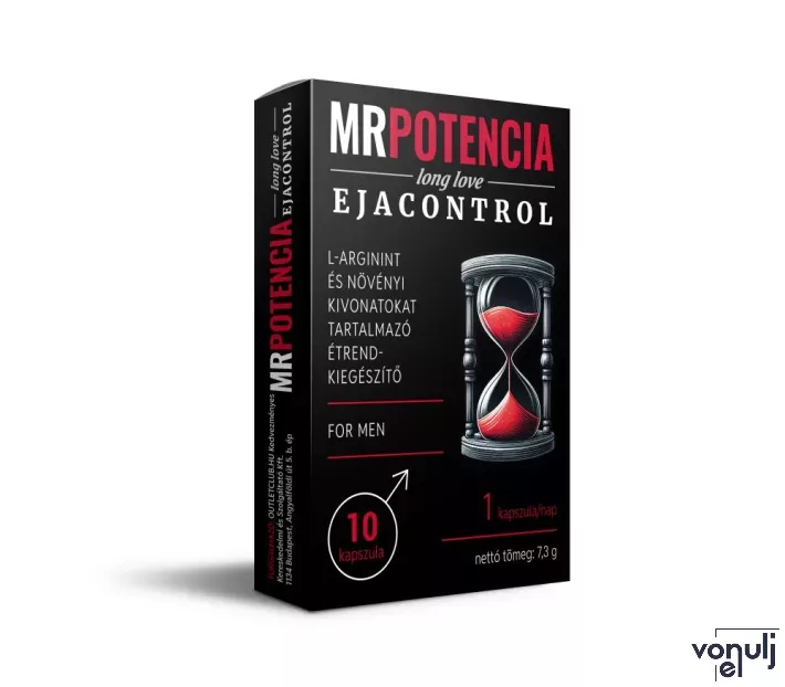 Késleltető potencianövelő MrPotencia Long Love Ejacontrol kapszula 10x