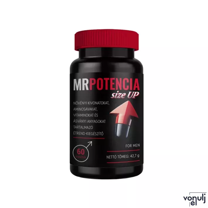 Pénisznövelő, potencianövelő kapszula MrPotencia Size Up 60x