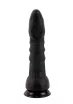 X-MEN nonfiguratív dildó 11,9" David Cock Black - fekete színben, herékkel, hajlítható, letapasztható, vízálló, PVC, 28 cm