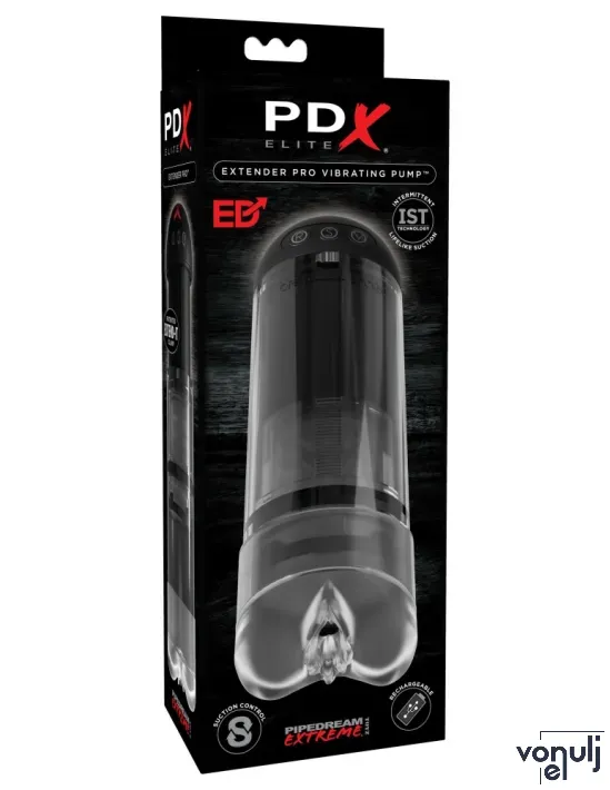 Műpunci maszturbátor Pipedream Extender Pro Vibrating Pump - akkumulátoros,vízálló