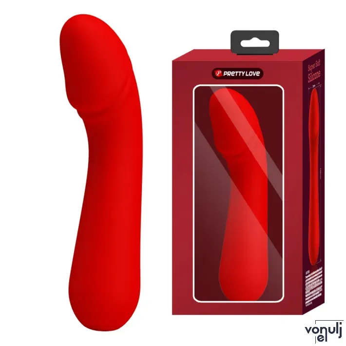 G pont vibrátor PRETTY LOVE Cetus Red - akkumulátoros,vízálló