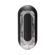 TENGA maszturbátor Flip Zero Gravity Electronic Vibration Black - fekete színben, vákuumos, vízálló, vibrátoros, akkumulátoros