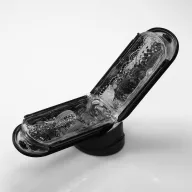 TENGA maszturbátor Flip Zero Gravity Electronic Vibration Black - fekete színben, vákuumos, vízálló, vibrátoros, akkumulátoros