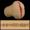 LOVETOY maszturbátor Alien's Pie Masturbator 2 - realisztikus, torz vagina formájú testnyílással, vibráció nélküli, vízálló
