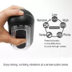 TENGA maszturbátor Flip Zero Gravity Electronic Vibration Black - fekete színben, vákuumos, vízálló, vibrátoros, akkumulátoros