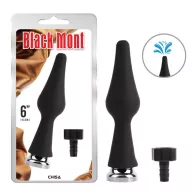 CHISA NOVELTIES intim zuhany CleanStream Enema Attachment - fekete színben, zuhanycsőre rögzíthető, anális és hüvelyi irrigáláshoz, 15,3 cm