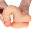 LOVETOY felcsatolható dildó Easy Strapon Set 7.0'' - realisztikus, testszínű, állítható hevederrel, hám nélkül is használható, 18 cm dildóval