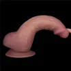 Élethű vibrátor Lovetoy 8,5'' Vibrating Dual Density Power Cock - akkumulátoros,vízálló, 21,5 cm