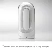 TENGA maszturbátor Flip Zero Gravity Electronic Vibration White - fehér színben, vákuumos, vízálló, vibrátoros, akkumulátoros