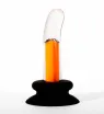 X-MEN fenékdugó 10 Speeds Vibrating Gpot Plug 1 - áttetsző-narancssárga színben, vibrátoros, vízálló, akkumulátoros