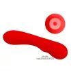G pont vibrátor PRETTY LOVE Matt Red - akkumulátoros,vízálló