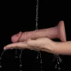 Élethű vibrátor Lovetoy 8'' Vibrating Dual Density Power Cock - akkumulátoros,vízálló, 20 cm