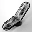 TENGA maszturbátor Flip Zero Zero Electronic Vibration Black - fekete színben, vákuumos, vízálló, vibrátoros, forgó funkcióval, akkumulátoros