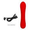 G pont vibrátor PRETTY LOVE Matt Red - akkumulátoros,vízálló