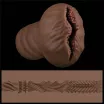 LOVETOY maszturbátor Alien's Pie Masturbator 1 Black - realisztikus, torz vagina formájú testnyílással, vibráció nélküli, vízálló