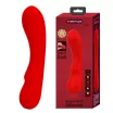 G pont vibrátor PRETTY LOVE Matt Red - akkumulátoros,vízálló