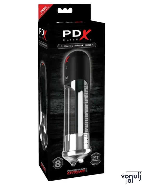 Műszáj maszturbátor Pipedream PDX Elite Blowjob Power Pump - elemes,vízálló