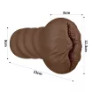 LOVETOY maszturbátor Alien's Pie Masturbator 1 Black - realisztikus, torz vagina formájú testnyílással, vibráció nélküli, vízálló