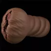 LOVETOY maszturbátor Alien's Pie Masturbator 1 Black - realisztikus, torz vagina formájú testnyílással, vibráció nélküli, vízálló
