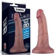 Élethű vibrátor Lovetoy 6'' Vibrating Dual Density Power Cock - akkumulátoros,vízálló, 20 cm