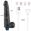 Élethű vibrátor Lovetoy 10,5" Real Softee - akkumulátoros,vízálló