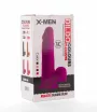 X-MEN élethű dildó 7.5" Colours Pleasure Flesh 2 - Közepes méretű, herékkel, letapasztható, testszínű, szilikon (19 cm)